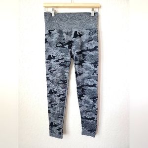 Gymshark Black and Gray Performance Leggings